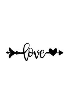 eCraftIndia  Love Arrow Through Heart  Valentine Theme Black Engineered Wood Wall Art Cutout  Ready to Hang Home DECOR