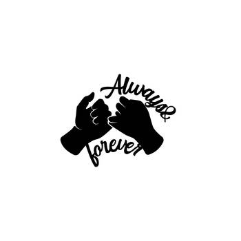 eCraftIndia  Always & Forever  Love Theme Black Engineered Wood Wall Art Cutout  Ready to Hang Home DECOR 4