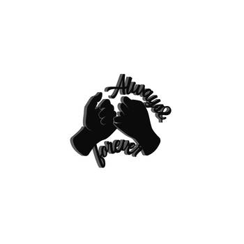 eCraftIndia  Always & Forever  Love Theme Black Engineered Wood Wall Art Cutout  Ready to Hang Home DECOR 6