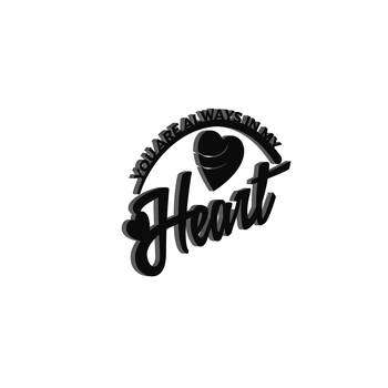eCraftIndia  You Are Always In My Heart  Love Theme Black Engineered Wood Wall Art Cutout  Ready to Hang Home DECOR 6