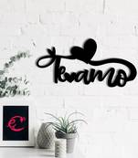 eCraftIndia  Te Amo meaning I Love You  Valentine Theme Black Engineered Wood Wall Art Cutout  Ready to Hang Home DECOR