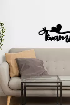 eCraftIndia  Te Amo meaning I Love You  Valentine Theme Black Engineered Wood Wall Art Cutout  Ready to Hang Home DECOR