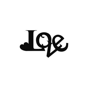 eCraftIndia  Love  Valentine Theme Black Engineered Wood Wall Art Cutout  Ready to Hang Home DECOR 3