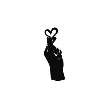 eCraftIndia  Little Heart in Hand  Love Theme Black Engineered Wood Wall Art Cutout  Ready to Hang Home DECOR 3