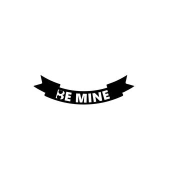 eCraftIndia  Be Mine  Love Theme Black Engineered Wood Wall Art Cutout  Ready to Hang Home DECOR 3