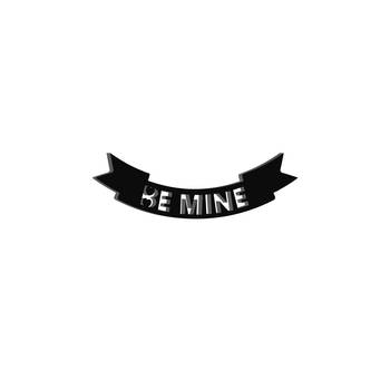 eCraftIndia  Be Mine  Love Theme Black Engineered Wood Wall Art Cutout  Ready to Hang Home DECOR 6