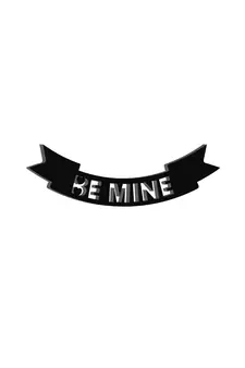 eCraftIndia  Be Mine  Love Theme Black Engineered Wood Wall Art Cutout  Ready to Hang Home DECOR