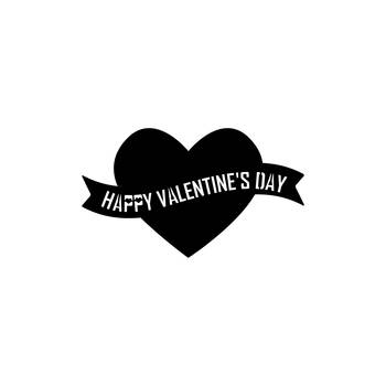 eCraftIndia  Happy Valentine's Day  Black Engineered Wood Wall Art Cutout  Ready to Hang Home DECOR 3