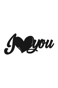 eCraftIndia  I Love You  Black Engineered Wood Wall Art Cutout  Ready to Hang Home DECOR