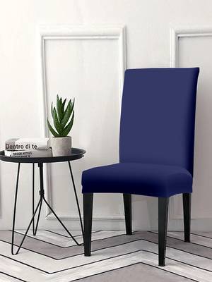 Blue Polyester printed  chair cover 1
