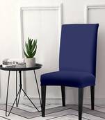 Blue Polyester printed  chair cover