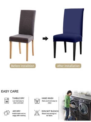 Blue Polyester printed  chair cover 2