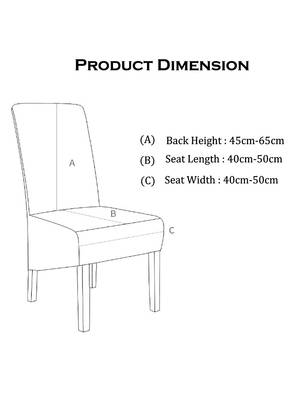 Blue Polyester printed  chair cover 5