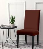 Brown Polyester printed  chair cover