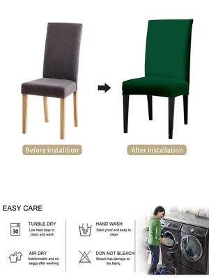 Green Polyester printed  chair cover 2