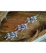 German Silver Maangteeka  Maathapatti Embellishments Hanging Ghungroo