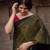 Valiba Beautiful Dark Green & Golden Jacquard Work Silk Designer Sarees
