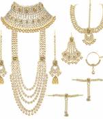 Gold Kundan Bridal Jewellery Neckalce set