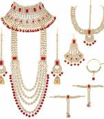 Red Kundan Bridal Jewellery Neckalce set