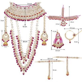 Ruby Kundan Bridal Jewellery Neckalce set 2