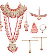 Red Kundan Bridal Jewellery Neckalce set