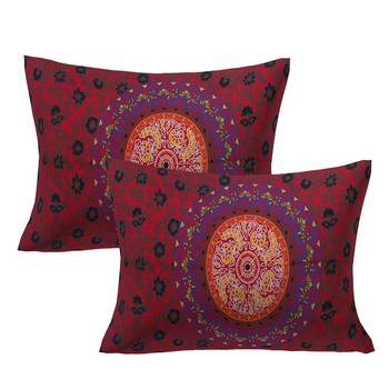 Red Double Bedsheet Indian Mandala Tapestry Hippy Tapestries Hippie Beach Throw 2