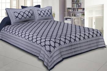 Lahariya Print Black Double Bedsheet 1
