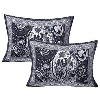 Floral Ripples Grey Double Bedsheet 2