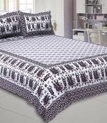 Royal Sawari Brown Double Bedsheet