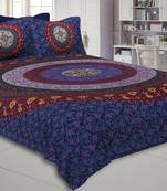 Purple Double Bedsheet Indian Mandala Tapestry Hippy Tapestries Hippie Beach Throw