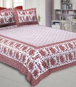 Royal Sawari Red Double Bedsheet