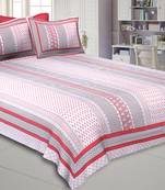 Longitudinal Composition Peach Double Bedsheet
