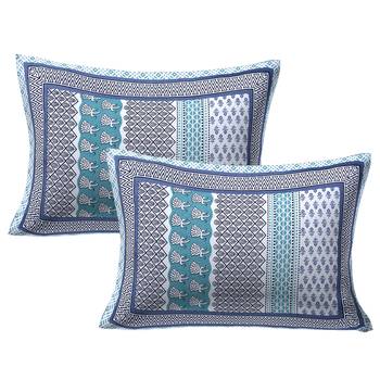 Longitudinal Composition Green Double Bedsheet 2