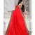 Women's Red Plain Lace Work Silk Saree