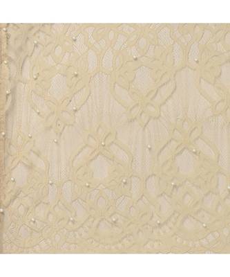 Women'S Bige Net Jacquard Saree 5