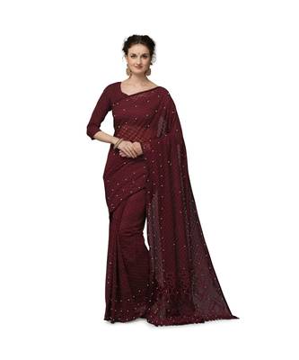 Women'S Win Net Jacquard Saree 2