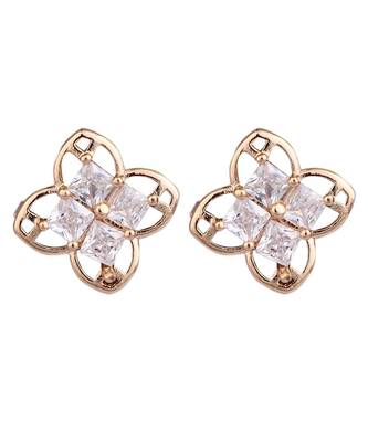 Designer Gold plated Daily Use American Diamond Stud 2