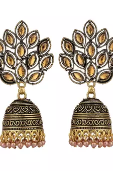Gold Plated Traditional Jhumka Earring