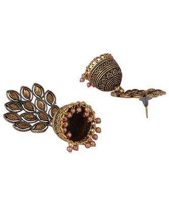 Gold Plated Traditional Jhumka Earring 3