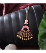 Traditional Gold Plated Stone Studded Meenakari Maangtika