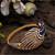Stylish AD Studded Handcrafted Peacock Shape Bangle Style Bracelet