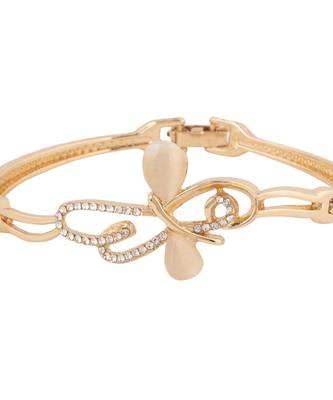 Stylish Stone Studded Handcrafted Bangle Style Bracelet 3