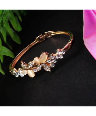 Stylish Stone Studded Handcrafted Bangle Style Bracelet 1