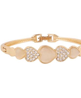 Stylish Stone Studded Handcrafted Bangle Style Bracelet 3