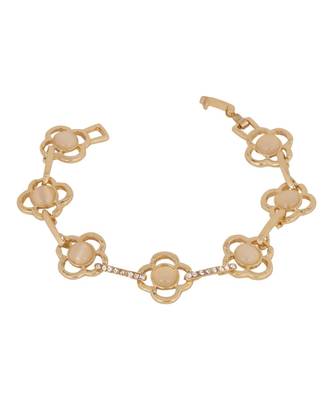 Stylish Partywear Floral Shaped Link Bracelet 2