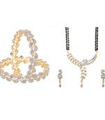 White cubic zirconia jewellery-combo