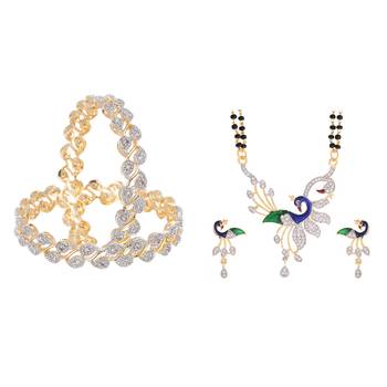 Multicolor cubic zirconia jewellery-combo 1