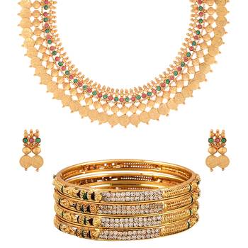 Multicolor cubic zirconia jewellery-combo 1