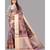 Peach Banarasi Organza Saree With Blouse