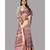 Peach Banarasi Organza Saree With Blouse